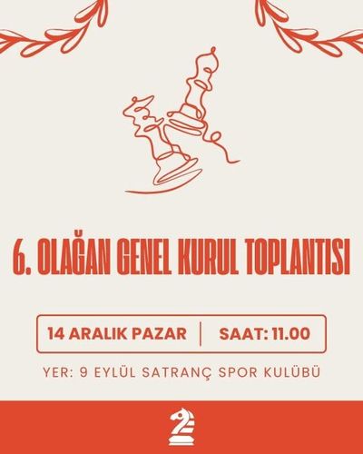 6. Olağan Genel Kurulu Duyurusu