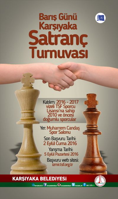 Barış Günü Karşıyaka Satranç Turnuvasındaydık